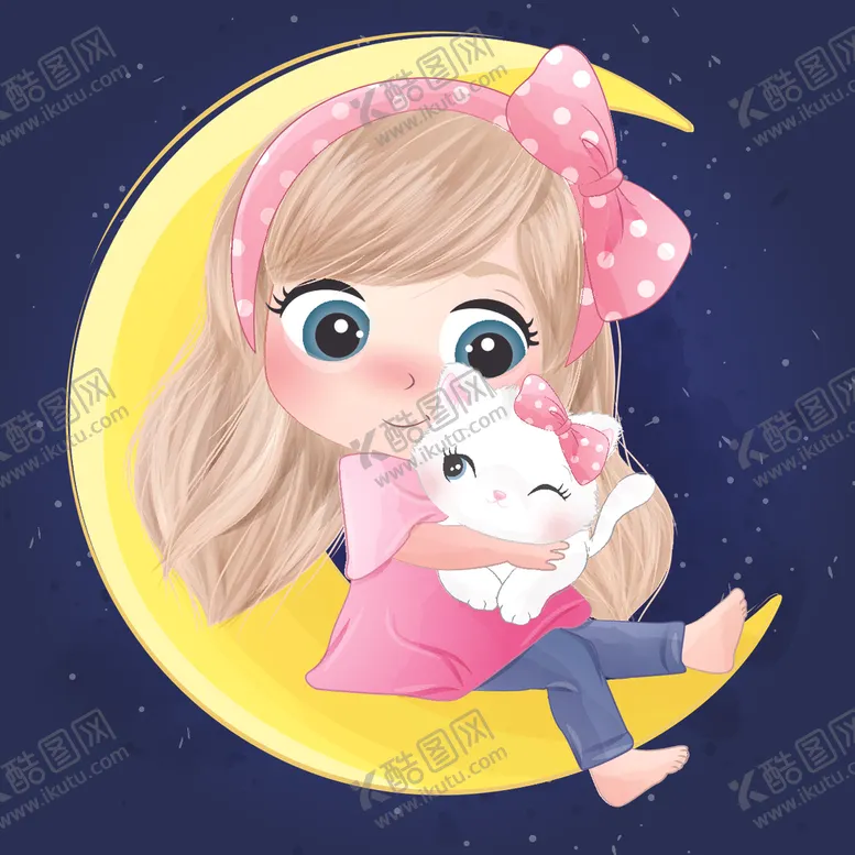 编号：46067103011907167866【酷图网】源文件下载-卡通女孩
