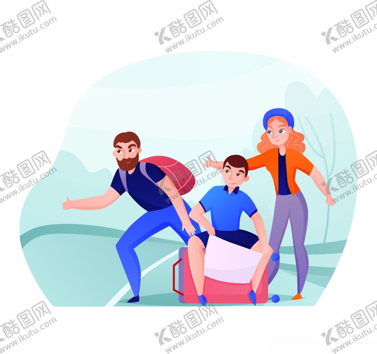 编号：49452809150648255254【酷图网】源文件下载-旅客游客