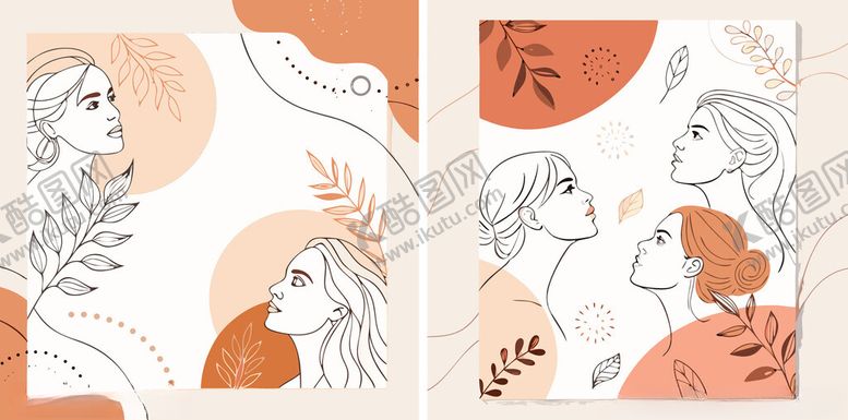 编号：49000604291125266452【酷图网】源文件下载-简约风格人物插画组合