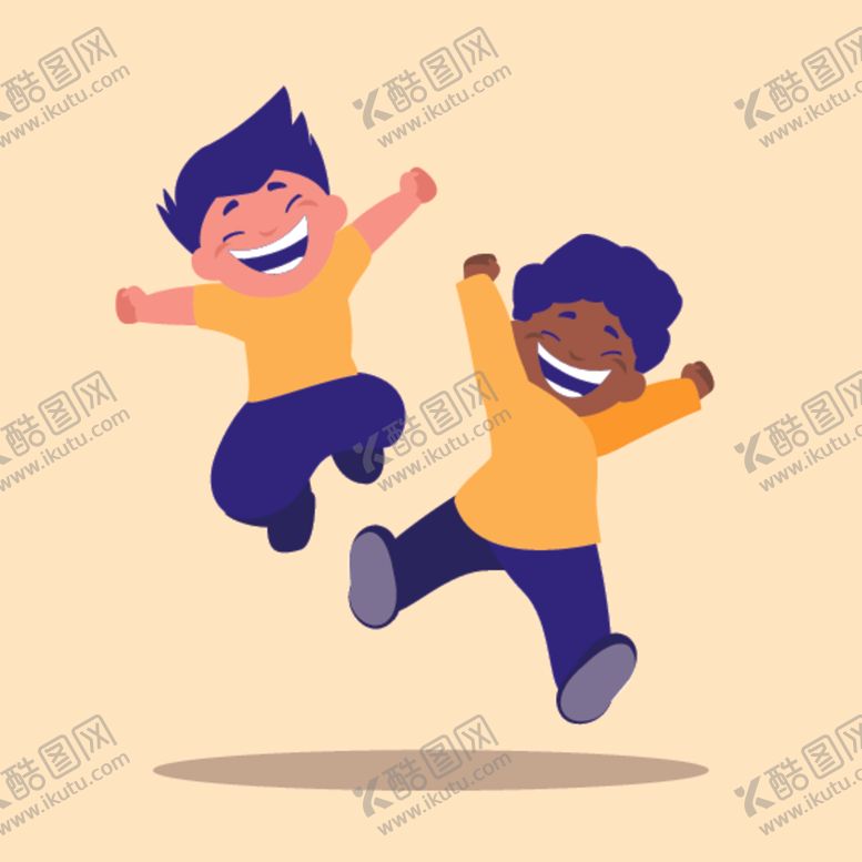 编号：56311310220314263639【酷图网】源文件下载-快乐人物孩子插画