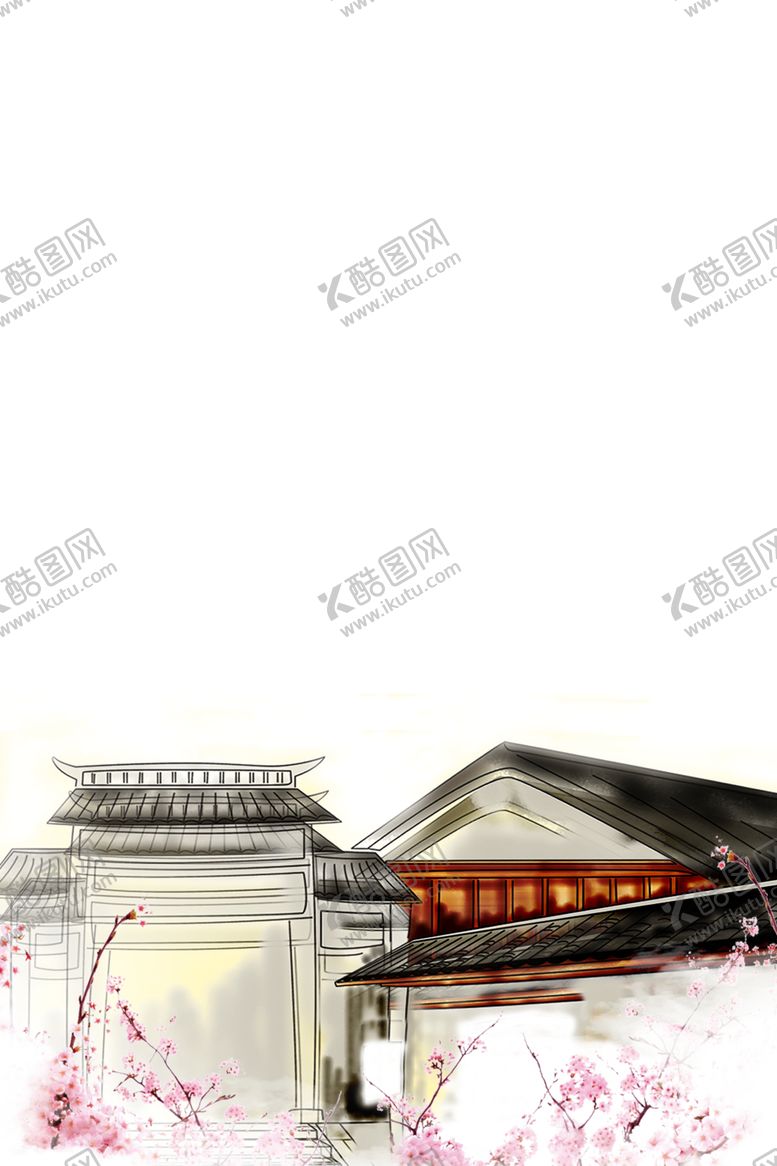 编号：69556510261453106220【酷图网】源文件下载-江南古镇建筑