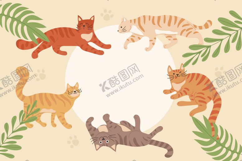 编号：96378109191412164152【酷图网】源文件下载-猫咪背景