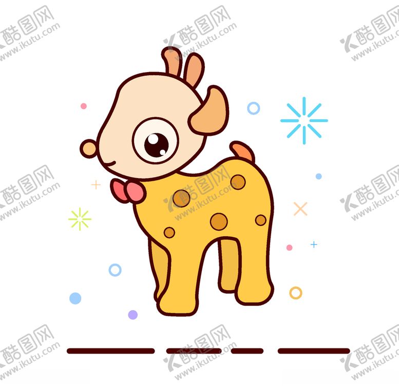 编号：73886005160028589957【酷图网】源文件下载-卡通小鹿