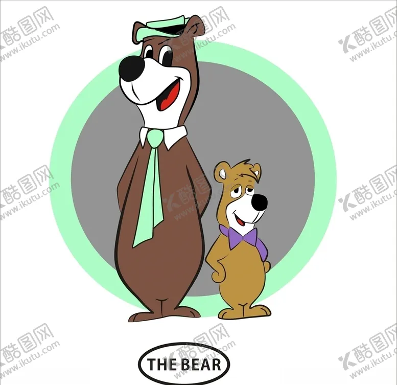 编号：54611209241536384122【酷图网】源文件下载-高矮卡通狗狗几何圆形服装图