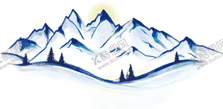编号：87376101260407255481【酷图网】源文件下载-美丽的冬日雪山