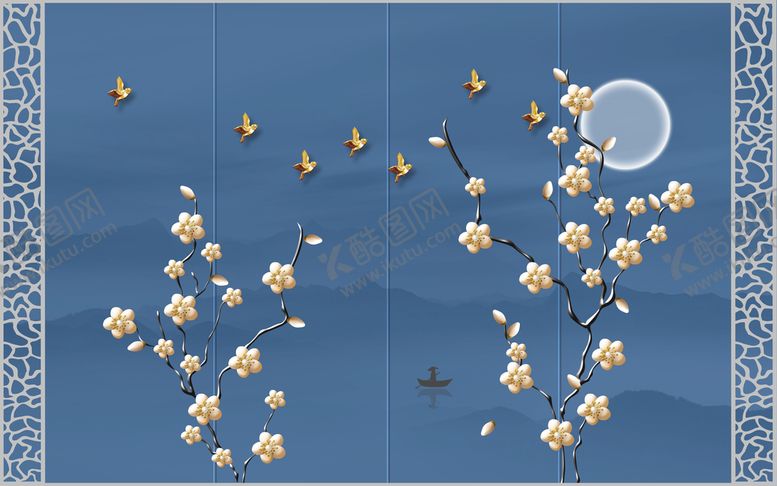 编号：79160210041201304023【酷图网】源文件下载-古典背景墙