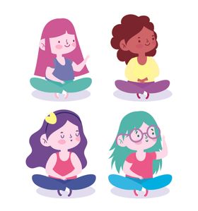 手绘可爱女生