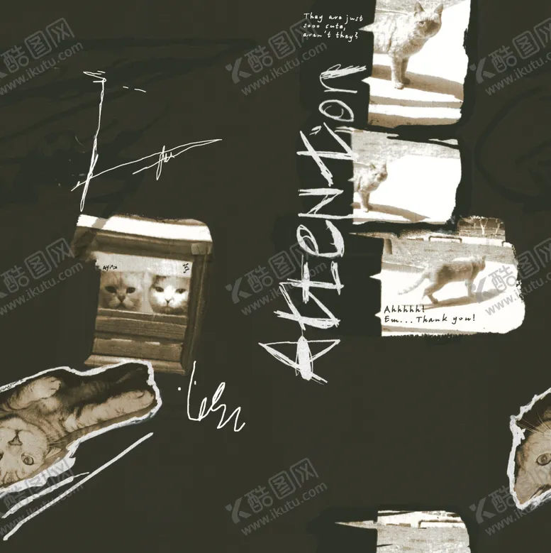 编号：43767209250558108762【酷图网】源文件下载-数码印花猫咪