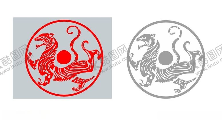 编号：89998312182121128897【酷图网】源文件下载-白虎矢量图