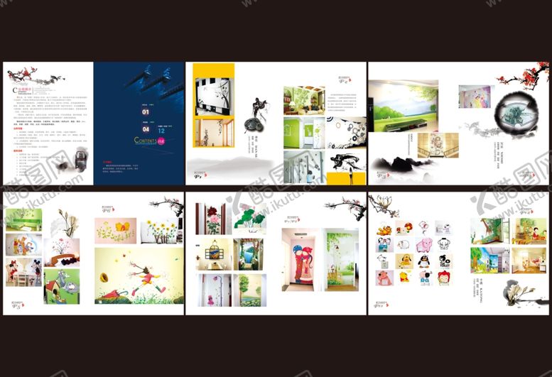 编号：72680509190143387668【酷图网】源文件下载-画册美术绘画墙体美术画