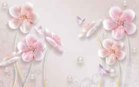 浮雕花荷花莲蓬背景墙