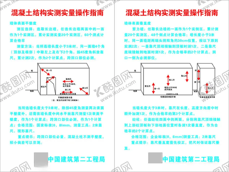 编号：36910502262243294515【酷图网】源文件下载-混凝土结构实测实量操作指南