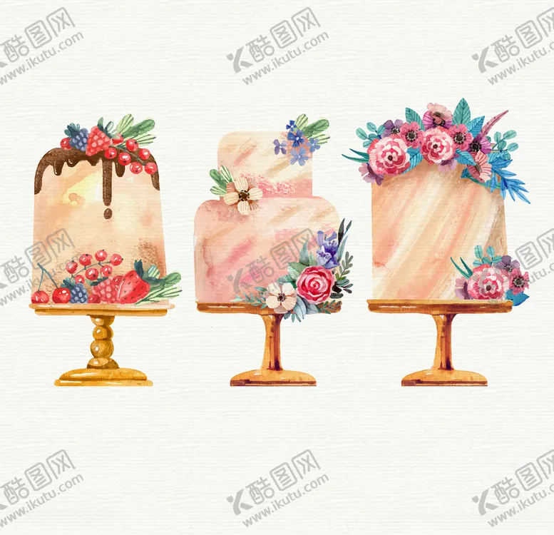 编号：57469404061521171272【酷图网】源文件下载-蛋糕矢量图