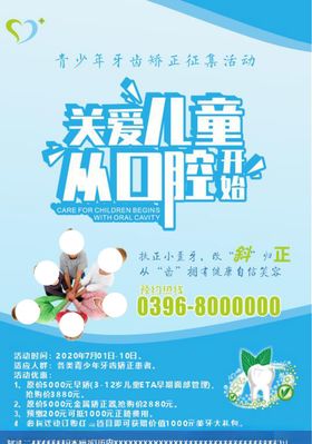 医院儿童口腔科普展板-儿童反颌