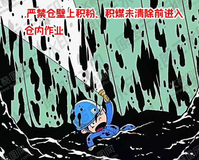 编号：35090209202053395726【酷图网】源文件下载-严禁仓壁上积粉、积煤未清除前进