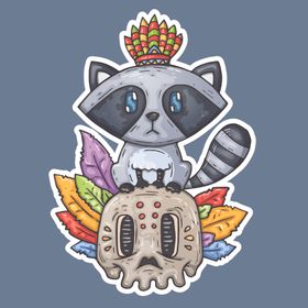 创意嘻哈怪物涂鸦插画