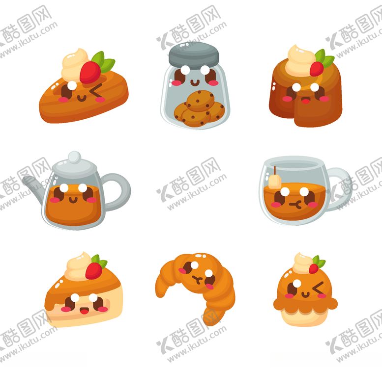 编号：35448109190327068998【酷图网】源文件下载-可爱食物