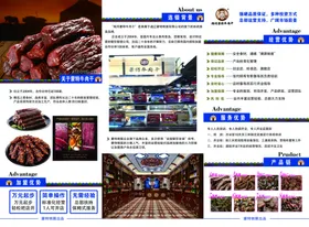 牛肉干牛肉干折页特色牛