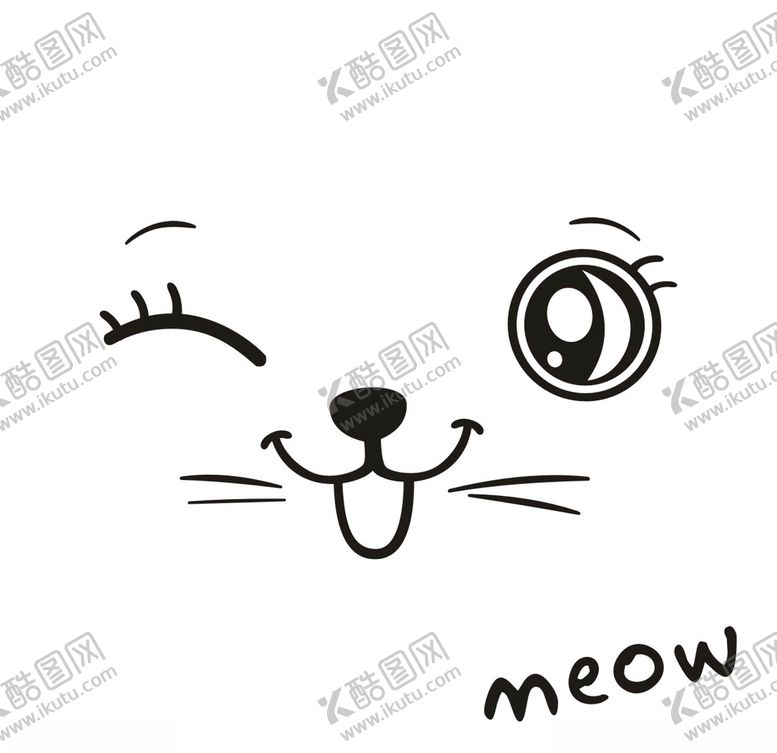编号：28733509282213325790【酷图网】源文件下载-手绘卡通猫