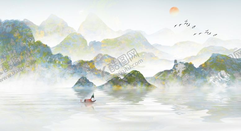 编号：81398107050531337687【酷图网】源文件下载-水墨山水