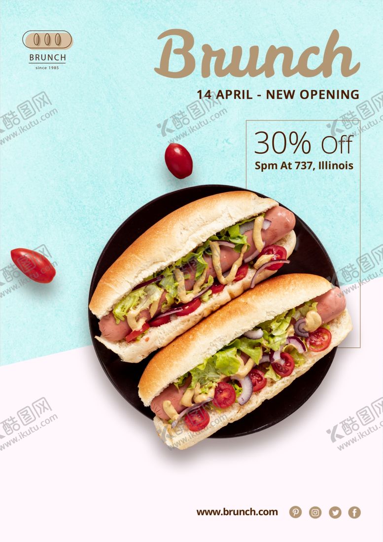 编号：61759309232104551771【酷图网】源文件下载-汉堡海报