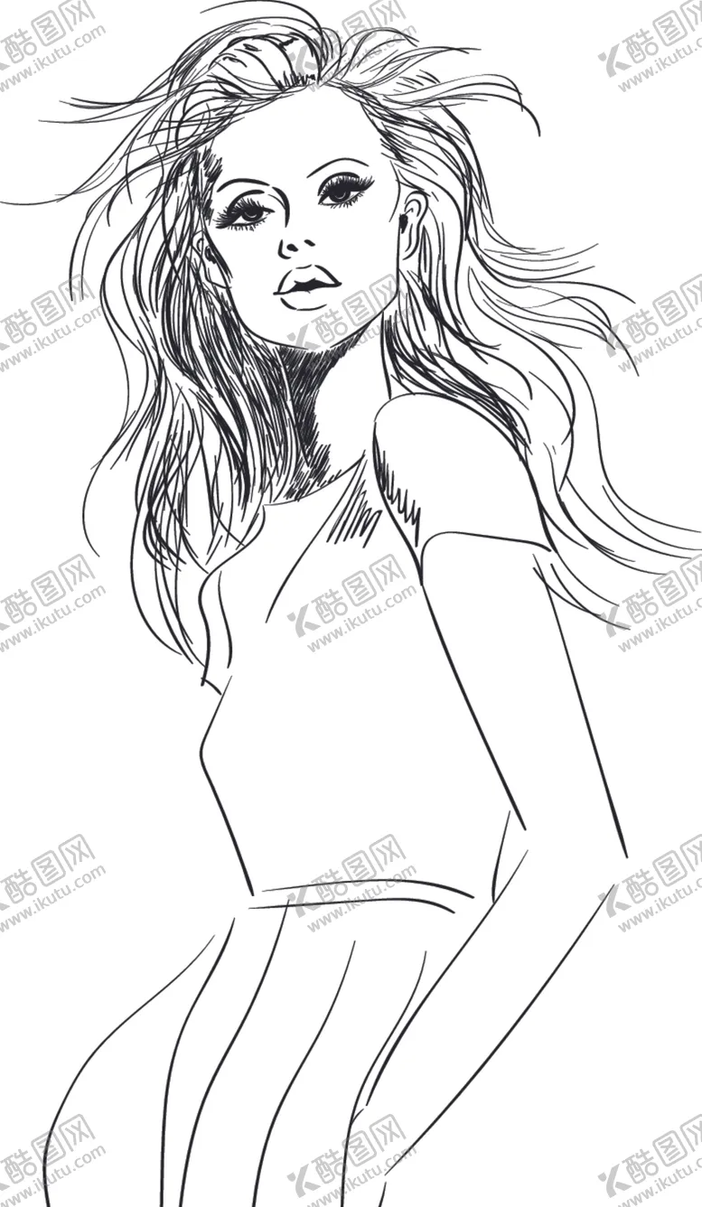编号：30447606260000569791【酷图网】源文件下载-女性插画