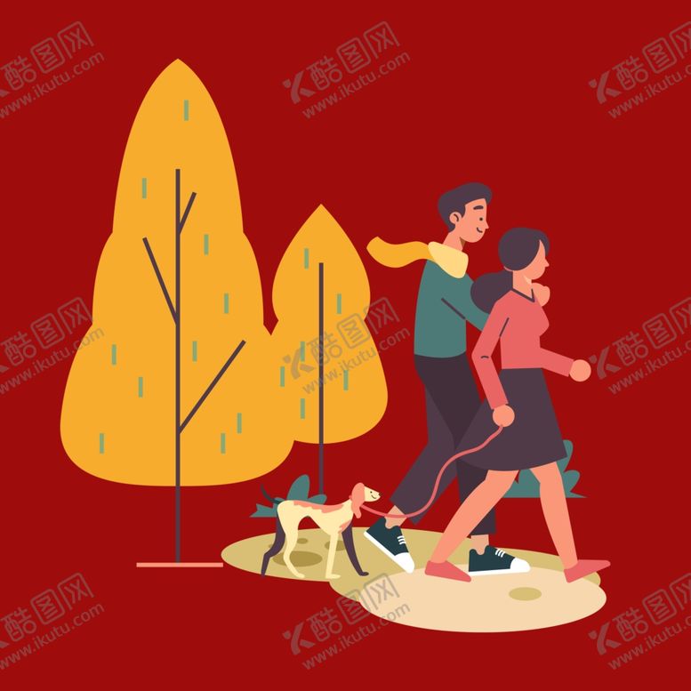 编号：87831401131436415986【酷图网】源文件下载-手绘情侣恋人