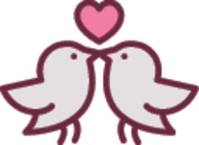 鸽子爱心女人情侣弓箭
