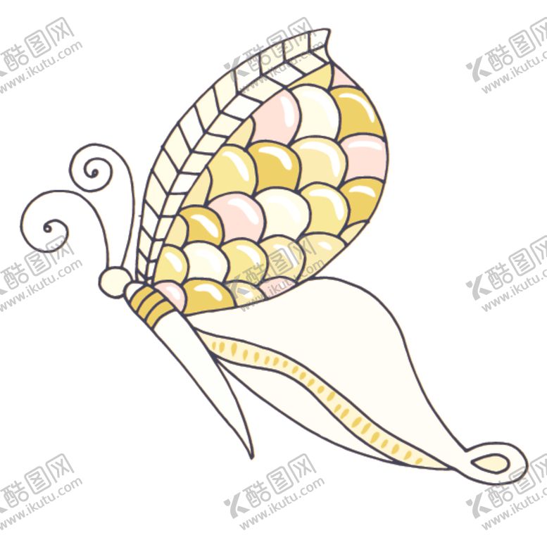 编号：43702810311133002756【酷图网】源文件下载-花朵蝴蝶卡通图案