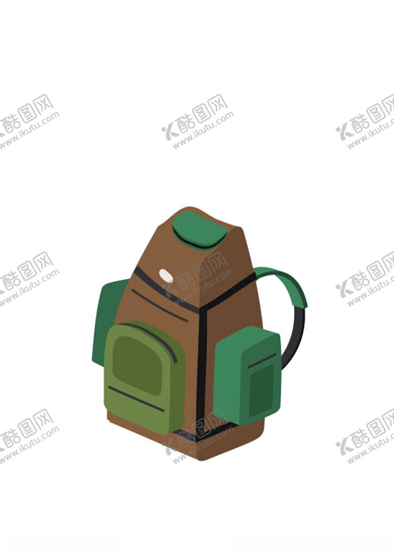 编号：89397402180453246964【酷图网】源文件下载-登山包背包卡通手绘书包双肩包