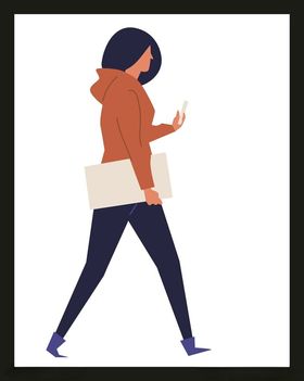 手绘女孩女人优雅漂亮美