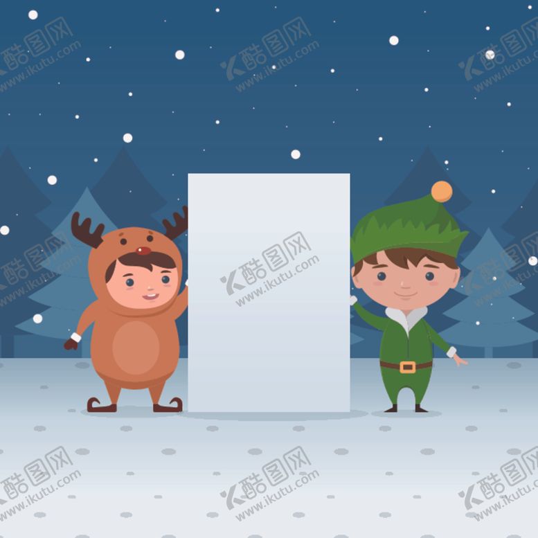 编号：48306606151556464522【酷图网】源文件下载-卡通圣诞人物