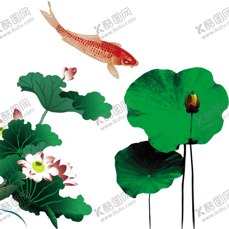 编号：62104003281734124056【酷图网】源文件下载-水墨墨迹鲤鱼