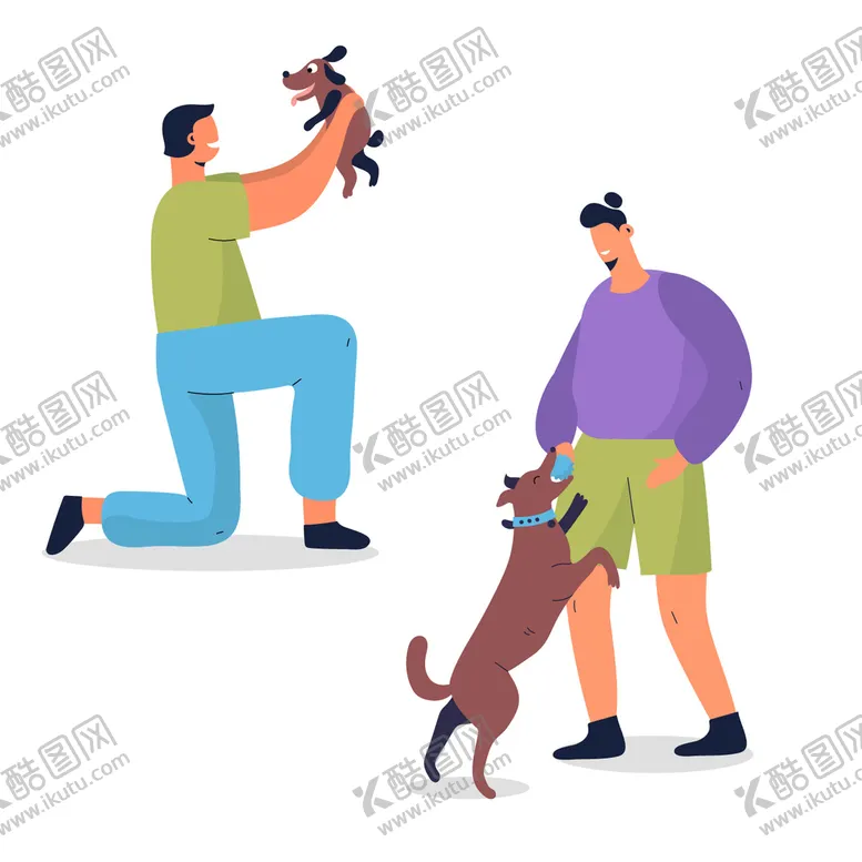编号：49578609270802210143【酷图网】源文件下载-人和宠物 