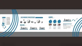 企业文化墙公司简介风采照片背景