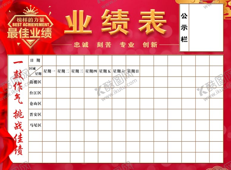 编号：88544510231546176816【酷图网】源文件下载-销售表业绩表