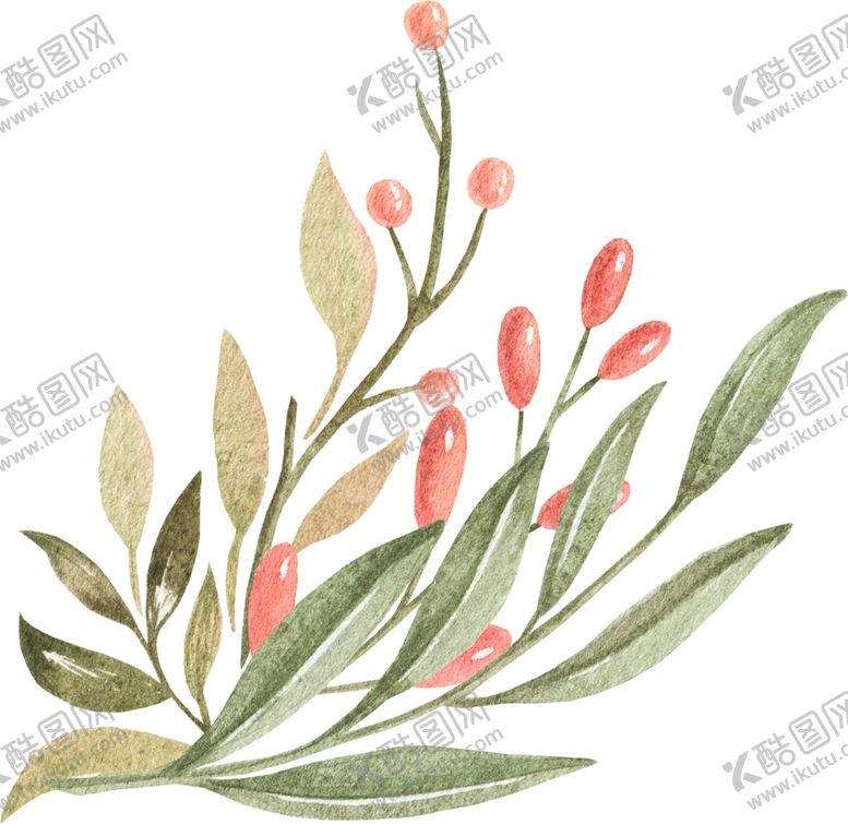 编号：75185810301305262869【酷图网】源文件下载-彩绘枝叶