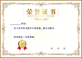 荣誉证书