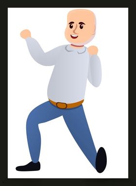 手绘男人男孩