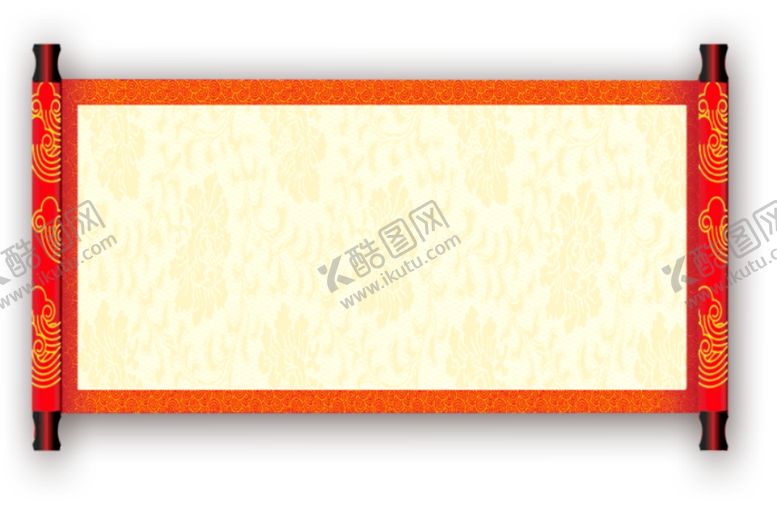 编号：98166104201915159942【酷图网】源文件下载-红色卷轴图片