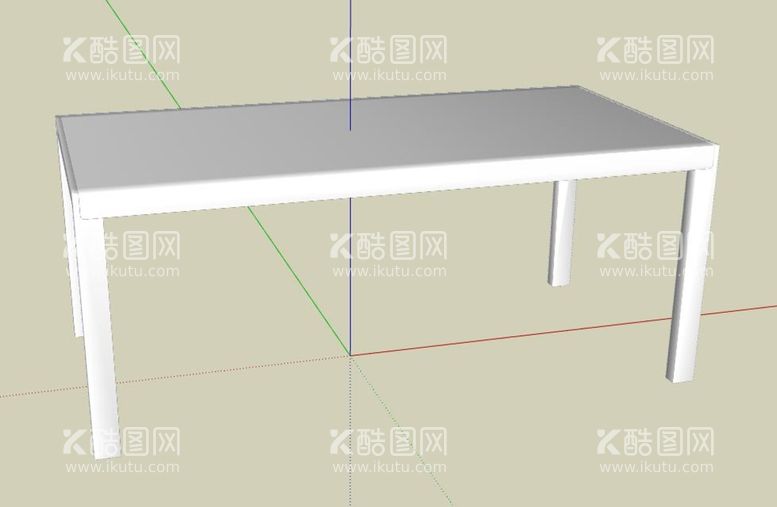 编号：52501012020705383957【酷图网】源文件下载-草图大师家装模型桌子