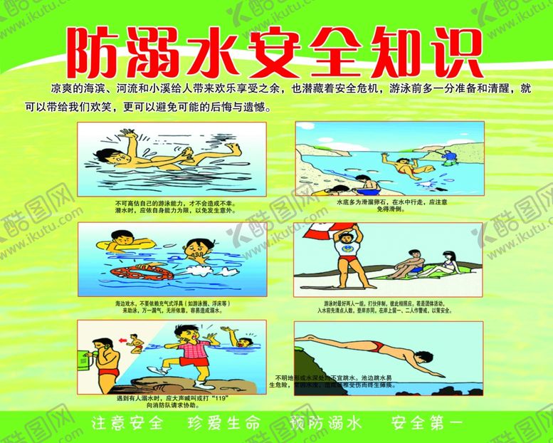 编号：13679807082025224330【酷图网】源文件下载-防溺水安全知识