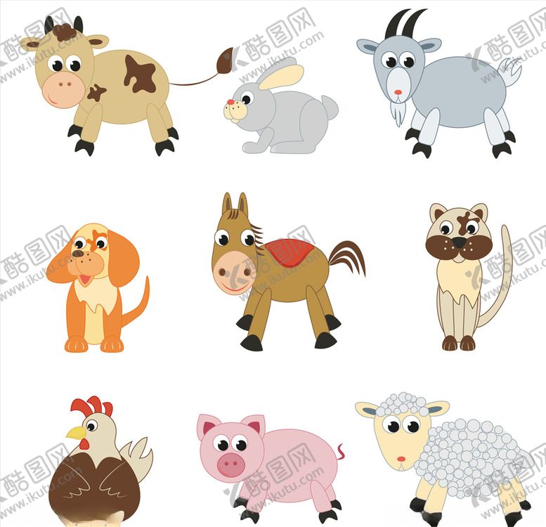 编号：65231209151652446584【酷图网】源文件下载-动物集合