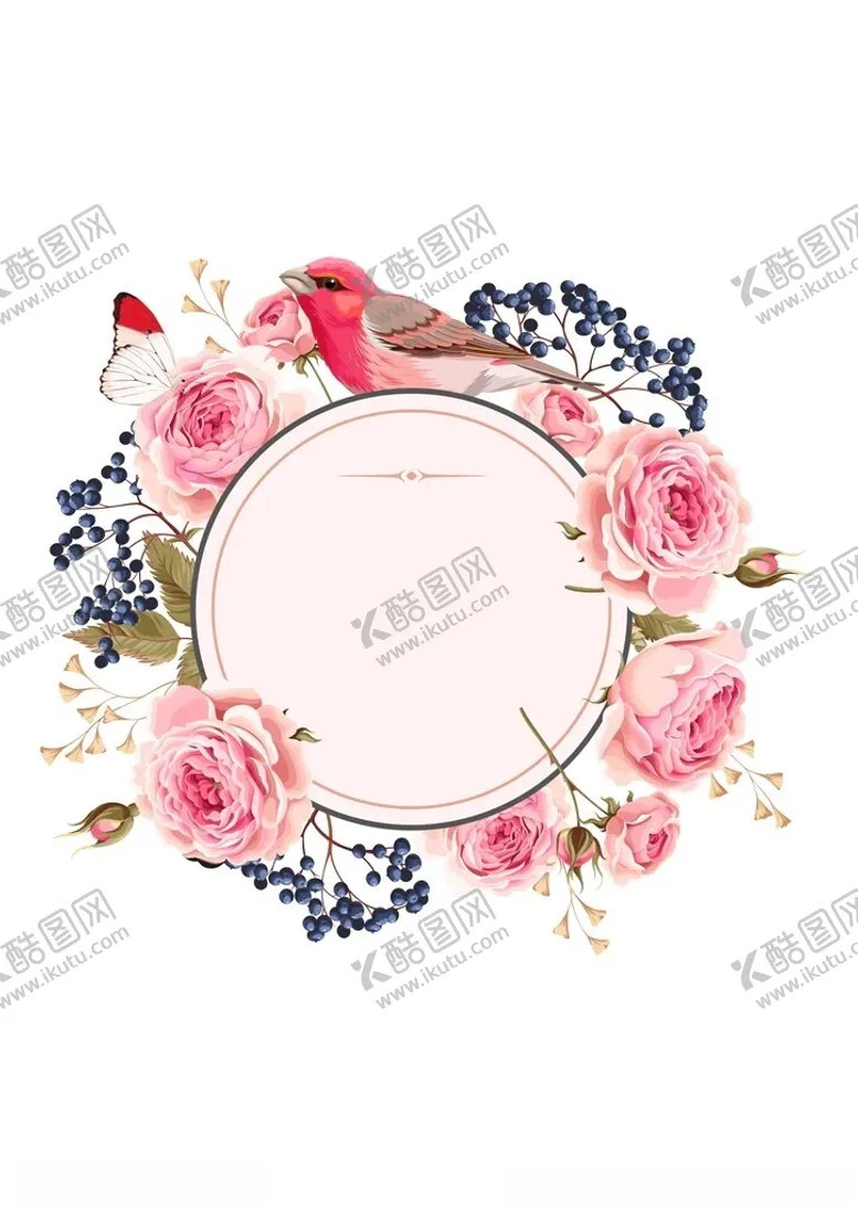 编号：82495702210729499698【酷图网】源文件下载-水彩圆形花边