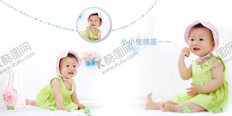 编号：38041910112314396055【酷图网】源文件下载-小小鬼精灵通用相册PSD模板