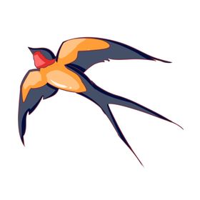 立春燕子插画