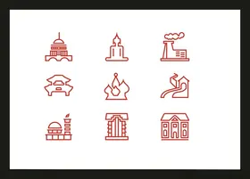 房子建筑图标