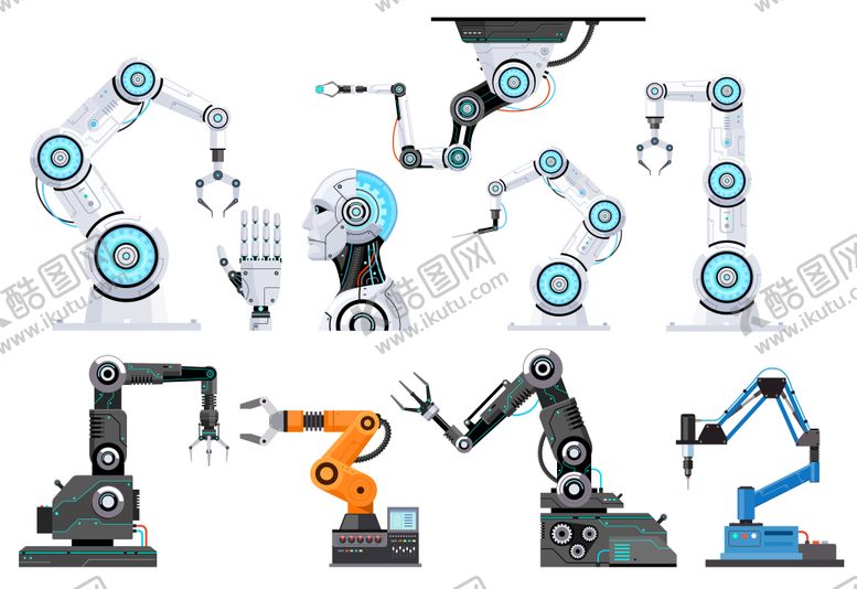 编号：95681309122009292373【酷图网】源文件下载-工业机械臂科技堆头美陈