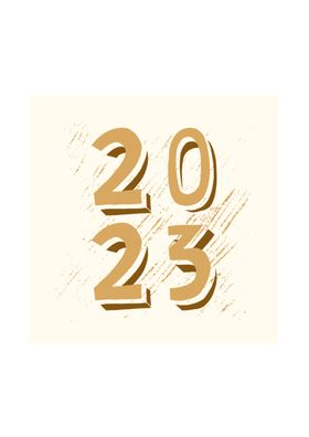 2023年兔海报红色广告字体设计