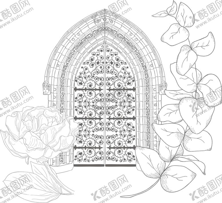 编号：37331609161452447352【酷图网】源文件下载-巴洛克风格装饰图案